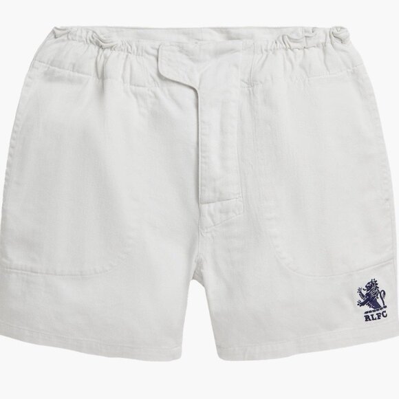 Polo Ralph Lauren Cotton Twill Rugby Shorts Size XX-Large DECKWASH WHITE BNWT